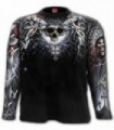 CROSS OF LIFE AND DEATH - Allover camiseta negra de manga larga
