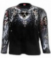 LIFE AND DEATH CROSS - Allover Longsleeve T-Shirt Black