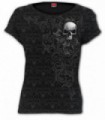 SKULL SCROLL - Capuchon de coiffe d'empreinte à spirale - Top à manchons