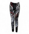 CROSS OF LIFE AND DEATH - Leggings negros de ajuste cómodo en toda la prenda