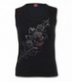FATAL ATTRACTION - Red Ripped Sleeveless Top (Plain)