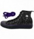 Chaussures gothiques Sneakers pour femme modèle SKULL SCROLL