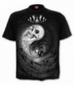 YIN YANG SKULLS - T-Shirt Noir