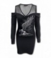 ANGEL - 2in1 Fine Mesh Shoulder Dress