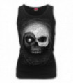 YIN YANG SKULLS - Razor Back Top Black (Plain)