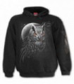 WINGS OF WISDOM - Sudadera con capucha negra (Naturaleza)