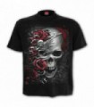 SKULLS N 'ROSES - Camiseta negra