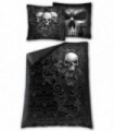 SKULL SCROLL - Housse de couette + Taie d'oreiller UK et EU