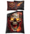 SKULL BLAST - Housse de couette simple + Taie d'oreiller UK et EU