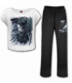 RAVEN HEART - 4pc Gothic Pyjama Set (Plain)