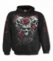 SKULLS N' ROSES - Hoody Black (Nature)