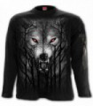 FOREST WOLF - Longsleeve T-Shirt Black (Plain)