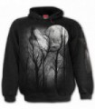 FOREST WOLF - Hoody Black (Plain)