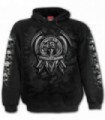 TACTICAL REAPER - Sudadera negra con capucha (sólido)