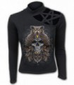 DEATH WISDOM - Pentagram Shoulder Longsleeve Top à manches longues