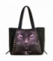 BLACK CAT - Tote Bag - Top quality PU Leather Studded