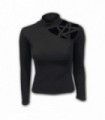 GOTHIC ELEGANCE - Pentagram Shoulder Longsleeve Top à manches longues