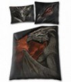 MAJESTIC DRACO - Funda nórdica doble + Funda de almohada Reino Unido y UE