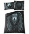 WOLF SPIRIT - Housse de couette double + Taie d'oreiller UK et EU