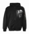 FOREST WOLF - Full Zip Hoody Black (Plain)