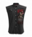 RESPAWN - Sleeveless Stone Washed Worker Black (Plain)