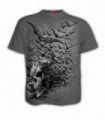 BAT SKULL - T-Shirt Chauve Souris couleur Charbon