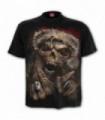 ROCK SANTA - T-Shirt Noir gothique