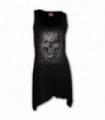 SKULL ILLUSION - Robe camisole gothique noire