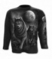 WOLF PACK WRAP - Longsleeve T-Shirt Black