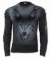 SHADOW WOLF - Distressed Spray On Long Sleeve