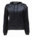 URBAN FASHION - Distressed Spray On Ladies Hoody (Plain)