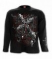 CROSS OF DARKNESS - Gothic Longsleeve T-Shirt Black