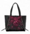 BLOOD ROSE - Tote Bag - Top quality PU Leather Studded