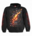 SKULL LAVA - Sweat à capuche pour enfants noir