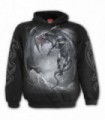 DRAGON'S CRY - Sudadera negra con capucha (Nature)