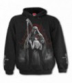 DEAD KISS - Sudadera negra con capucha (uni)