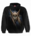 ANGEL WARRIOR - Sweat Shirt noir à capuche pour homme