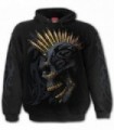 BLACK GOLD - Sweat shirt noir gothique pour homme