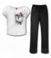 CHATON DE POCHE - Ensemble pyjama gothique femme