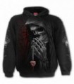 FORBIDDEN - Sudadera negra con capucha hombre