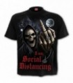 DISTANCE SOCIALE - T-Shirt noir