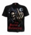 DISTANCIA SOCIAL - Camiseta negra