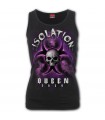 ISOLATION QUEEN - Razor Back Top Black (Plain)