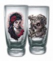 DÍA DE LOS MUERTOS - Vasos de agua - Juego de 2