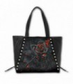 BURNT ROSE - Tote Bag - Top quality PU Leather Studded