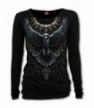 RAVEN SKULL - Top estilo holgado en negro