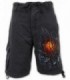STEAMPUNK SKULL - Short vintage noir
