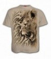 LION TRIBAL - T-Shirt Lion motif tribal