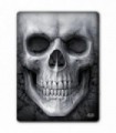 SOLEMN SKULL - Fleece Blanket with Double Sided Print