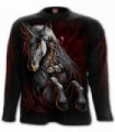 INFERNAL UNICORN - Camiseta negra de manga larga